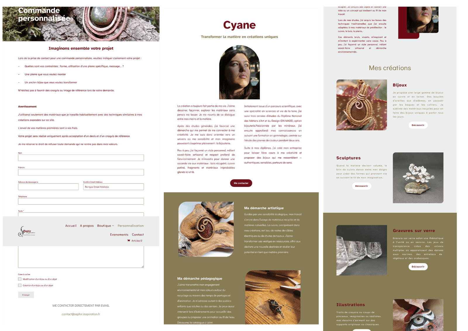 Beige White Minimalist Pattern Page Border Document (A4 Landscape)